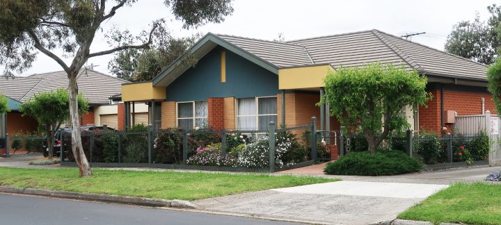 Units and driveway